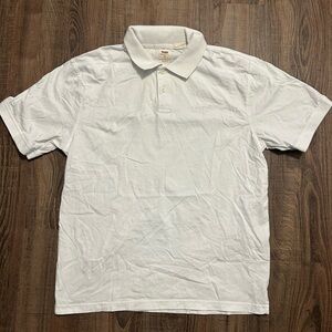 Levi's Classic White Polo Shirt for Men
